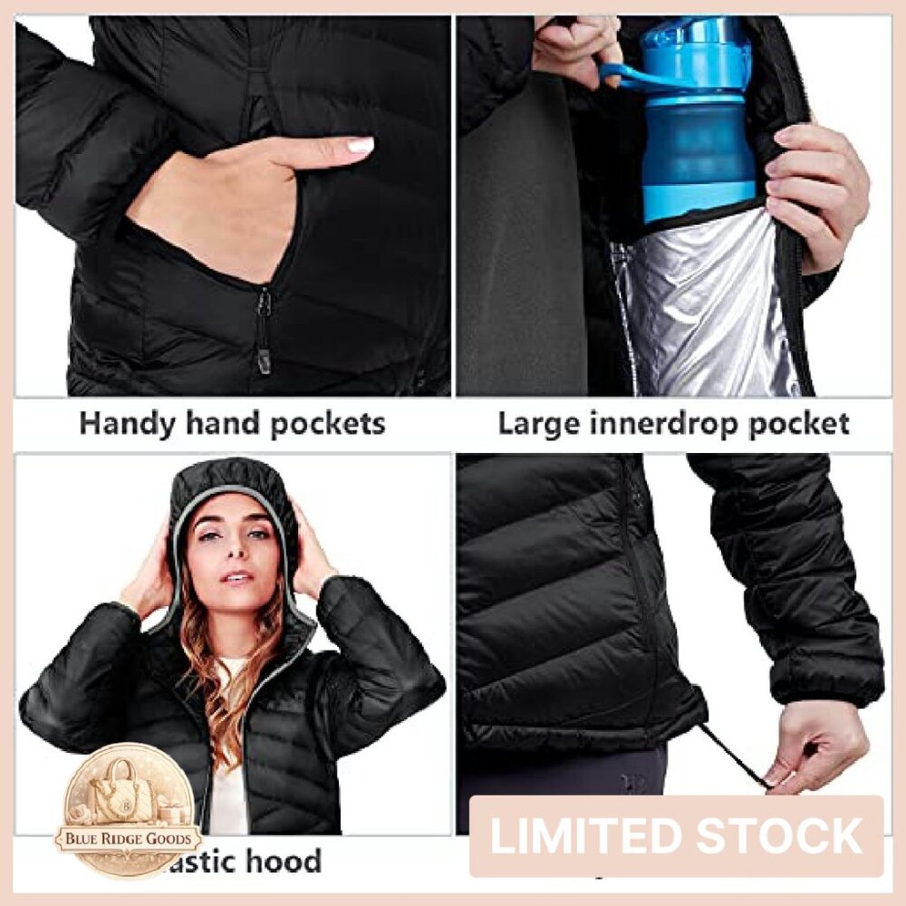 Lightweight Packable Down Jacket Hooded Puffer In… - image 4